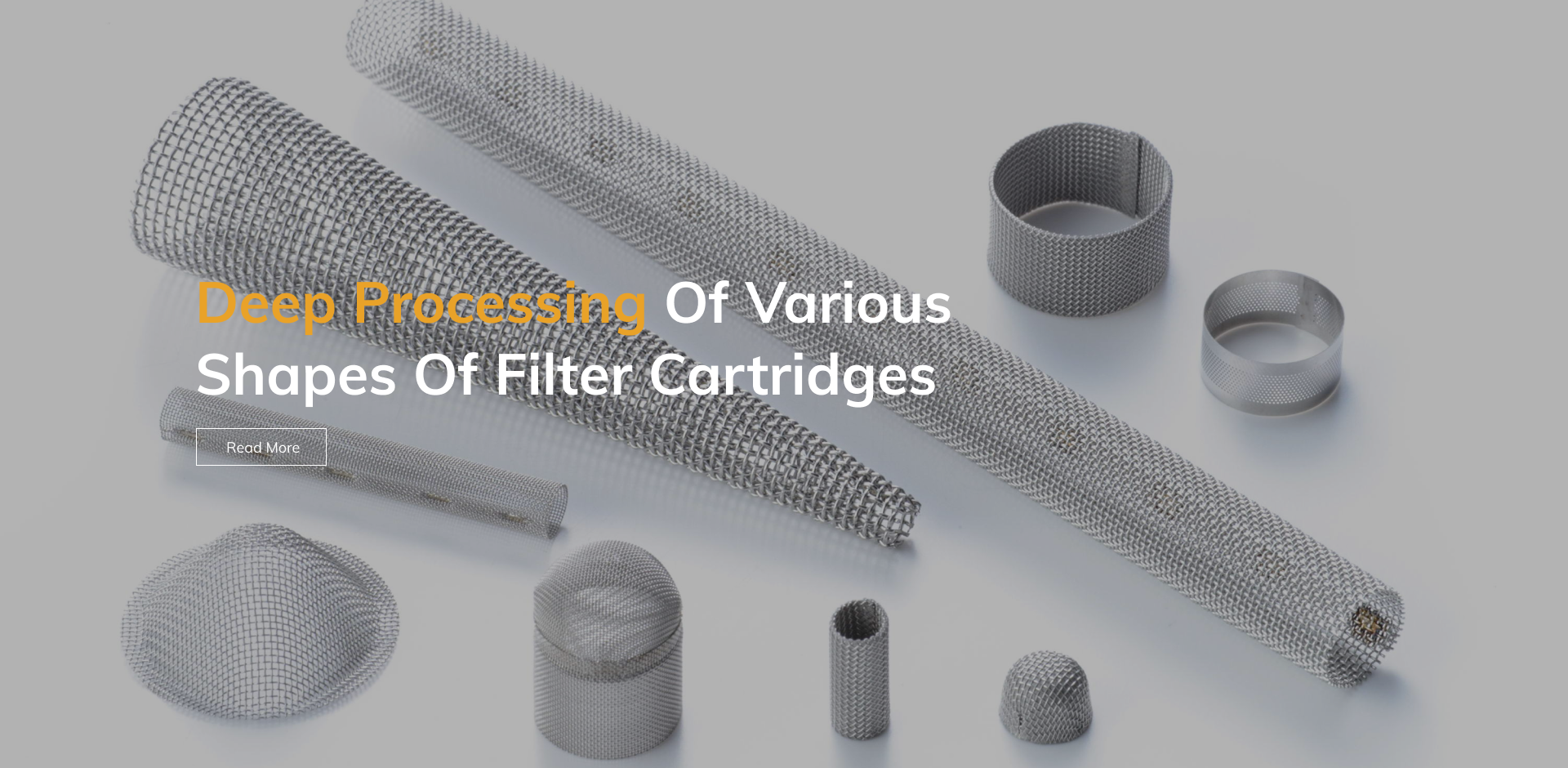 Malalim na pagproseso ng iba't ibang mga hugis ng mga cartridge ng filter